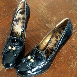 Sam Edelman Truman high heel tassle loafers